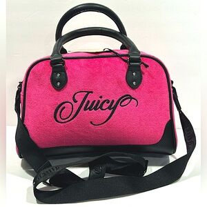 Juicy Couture Pink and Black Women's Bag